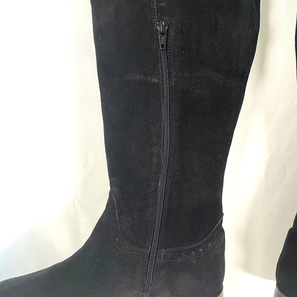 Lien Do Women Over The Knee Boots Thigh High Suede Low Flat Heel Long Tall Boots - Picture 5 of 9